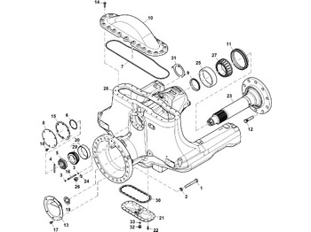 Axle and parts JOHN DEERE