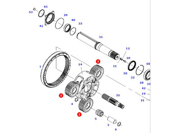 Rear axle MASSEY FERGUSON