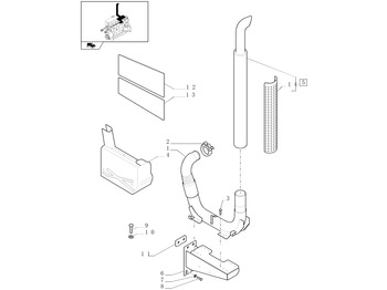 Muffler NEW HOLLAND