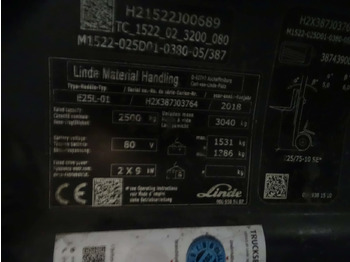 Electric forklift Linde E25L-01: picture 5