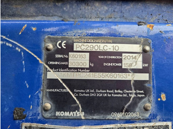 Crawler excavator Komatsu PC 290 LC-10 - PC290LC - PC 290 LC -11: picture 5