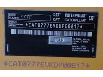CAT 777E leasing CAT 777E: picture 5