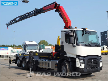New Hook lift truck, Crane truck Renault C 480 8X4 NEW! Palfinger PK33002 Kran Crane + 22tons Pallift EURO 6: picture 3