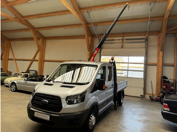 Open body delivery van, Combi van Ford Transit FT 350 DokaTdCI 1.2t Fassi Kran: picture 4