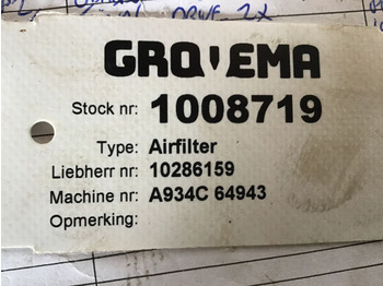 Air filter LIEBHERR