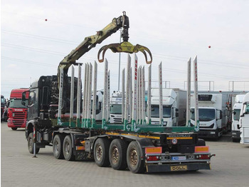 Timber truck Mercedes-Benz Arocs 3351, 6x6, LOGLIFT ET450: picture 4