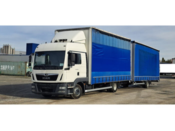 Curtainsider truck MAN TGL 8.220