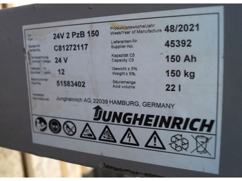 Battery for Material handling equipment Jungheinrich unknown | Battery 24 2PZB150 year 2021 weight 150 kg sn. C81272117: picture 3