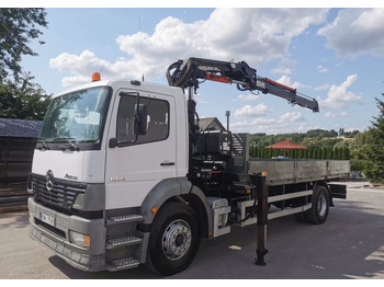 Dropside/ Flatbed truck, Crane truck Mercedes-Benz Atego 1823 żuraw HDS Atlas 105.2 koła 315/80R22,5: picture 2