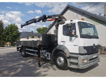 Dropside/ Flatbed truck, Crane truck Mercedes-Benz Atego 1823 żuraw HDS Atlas 105.2 koła 315/80R22,5: picture 3