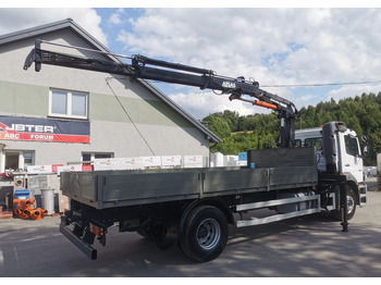 Dropside/ Flatbed truck, Crane truck Mercedes-Benz Atego 1823 żuraw HDS Atlas 105.2 koła 315/80R22,5: picture 5