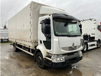 Curtainsider truck RENAULT Midlum 220