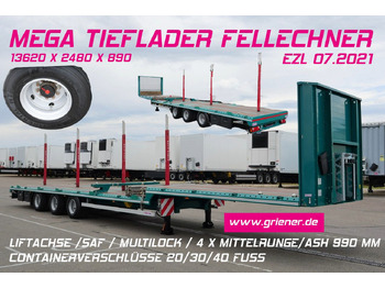 Low loader semi-trailer