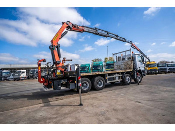 Dropside/ Flatbed truck, Crane truck Mercedes ACTROS 3241-MP3+PALFINGER PK 26006/5X+JIB/3X: picture 4