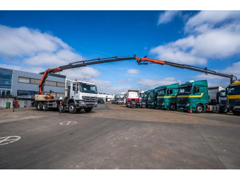Dropside/ Flatbed truck, Crane truck Mercedes ACTROS 3241-MP3+PALFINGER PK 26006/5X+JIB/3X: picture 3