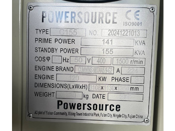 New Generator set Cummins 6BTAA5.9-G2 - 155 kVA Generator - DPX-19837: picture 5