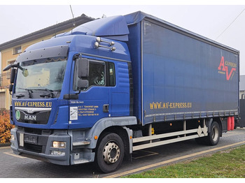 Curtainsider truck MAN TGM 18.340
