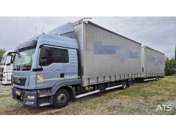 Curtainsider truck MAN TGL 8.250