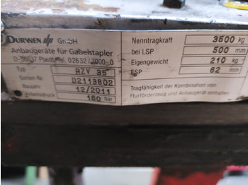 Attachment for Material handling equipment Durwen RZV 35-S: picture 5 Attachment for Material handling equipment Durwen RZV 35-S: picture 5
