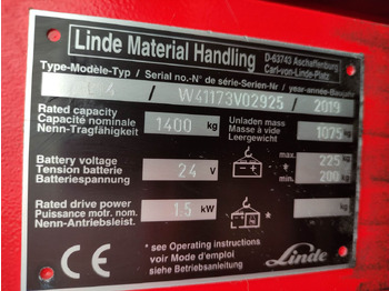 Stacker Linde L14i-1173: picture 5
