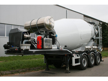 Concrete mixer semi-trailer
