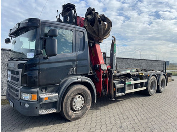 Hook lift truck, Crane truck Scania P 400 6X2 Hakowiec Skibicki HDS GRACO: picture 2