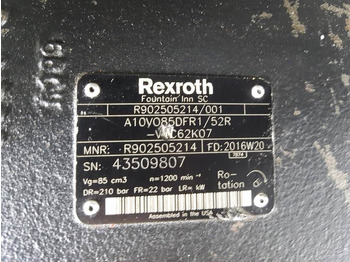 Hydraulics Rexroth A10VO85DFR1/52R - Load sensing pump: picture 3