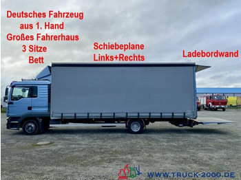 Curtain side van MAN