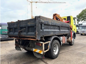 Tipper, Crane truck DAF 65 -180ATI 4x4 FULL STEEL 3-WAY KIPPER AND PALFINGER CRANE (EURO 2 / MANUAL GEARBOX / FULL STEEL SUSPENSION / ETC.): picture 3