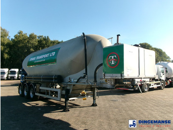 Tank semi-trailer SPITZER Powder tank alu 37 m3 / 1 comp + compressor: picture 2