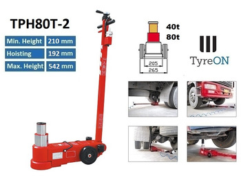 Garage equipment TPH80T-2 Air hydraulic jack 80 Tons - Minimum height 21 cm: picture 2