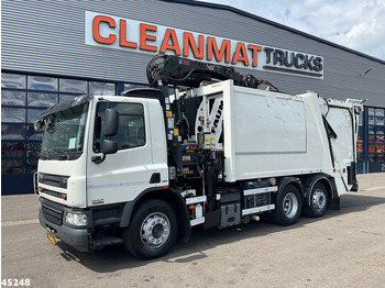 Garbage truck DAF FAN 75 CF 250 Hiab 21 Tonmeter laadkraan + weegsysteem: picture 2