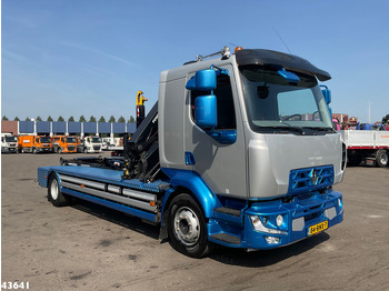 Hook lift truck, Crane truck Renault D 240 Euro 6 HMF 10 Tonmeter laadkraan Just 66.850 km!: picture 3