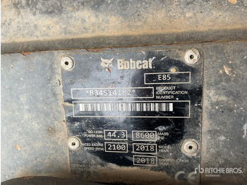 Crawler excavator BOBCAT E85
