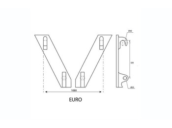 Forks for Agricultural machinery Limas SE 2.5Ton pallegafler med eurobeslag på: picture 2 Forks for Agricultural machinery Limas SE 2.5Ton pallegafler med eurobeslag på: picture 2