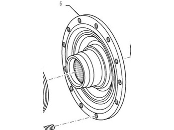 Axle and parts CASE