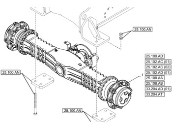 Front axle CASE