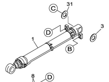 Hydraulic cylinder CASE