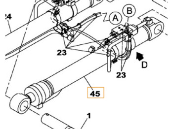 Hydraulic cylinder CASE