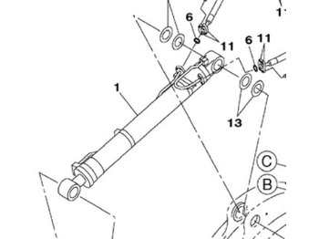 Hydraulic cylinder CASE