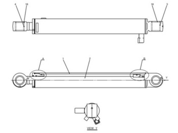 Hydraulic cylinder CASE