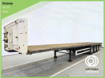 Dropside/ Flatbed semi-trailer KRONE SD