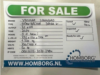 New Generator set Yanmar Stage 5 Stamford 35 kVA Rental Silent Generatorset Stage V New !: picture 2 New Generator set Yanmar Stage 5 Stamford 35 kVA Rental Silent Generatorset Stage V New !: picture 2