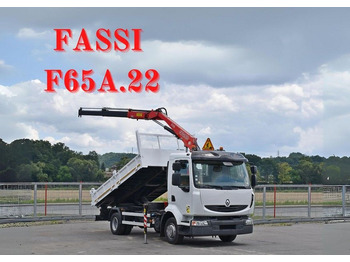 Crane truck RENAULT Midlum 220
