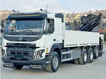 Crane truck, Dropside/ Flatbed truck Volvo FMX 460  HIAB X - HIPRO 302 EP - 5 + FUNK/ 8x4: picture 3