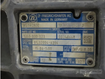 Gearbox for Truck MAN Gearbox & Clutch Parts Versnellingsbak 12AS2130TD: picture 3 Gearbox for Truck MAN Gearbox & Clutch Parts Versnellingsbak 12AS2130TD: picture 3