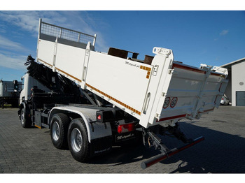 Tipper, Crane truck Scania P 410 / 6x4 / WYWROTKA - 6 M + HDS HIAB XS 211 / STEROWANIE RADI: picture 2