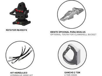 New Clamshell bucket for Truck mounted crane Clamshell bucket withouth side-walls BV-MR 205: picture 3 New Clamshell bucket for Truck mounted crane Clamshell bucket withouth side-walls BV-MR 205: picture 3