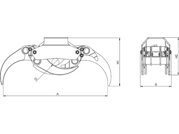 New Grapple for Truck mounted crane LOG GRAB REINFORCED SERIE PF-R .36: picture 3 New Grapple for Truck mounted crane LOG GRAB REINFORCED SERIE PF-R .36: picture 3