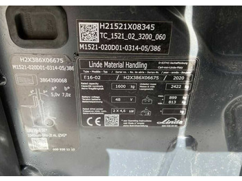 Linde E16-02 leasing Linde E16-02: picture 4 Linde E16-02 leasing Linde E16-02: picture 4